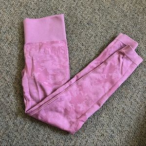Gymshark Pink Camo Seamless Leggings